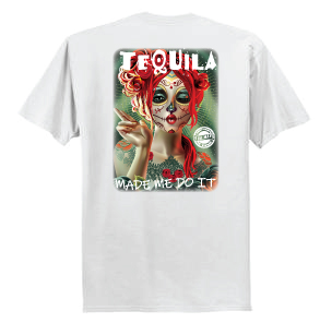 A.TEQUILA UNISEX WHITE TEE