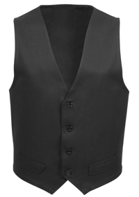 V41 MALE FITTED VEST BLACK