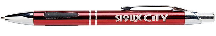 628 Vienna - Red Pen W/Silver Trim